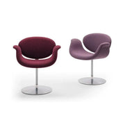 Twee Artifort Little Tulip designstoelen met draaibare schijfvoet, modern kantoormeubilair