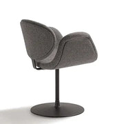 Artifort Little Tulip F163 bureaustoel met draaibare schijfvoet, grijs design kantoormeubilair