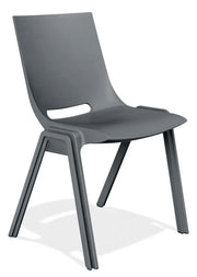 Grijze Casala Monolink vergaderstoel, modern design kantoormeubilair, stapelbaar