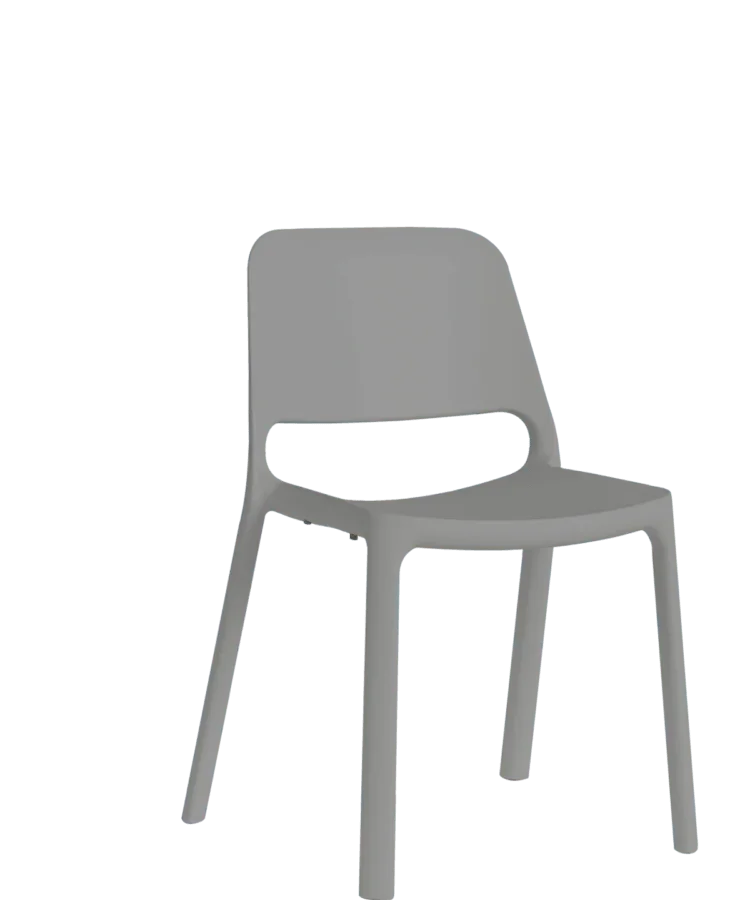 Moderne grijze kunststof design stoel voor kantoor of vergaderruimte, Kantoormeubels.online