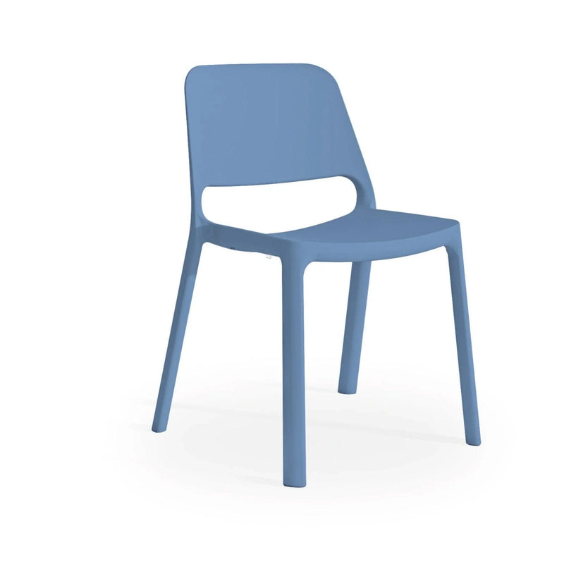 Blauwe design kunststof stoel voor kantoor of vergaderruimte, KANTOORMEUBELS.ONLINE