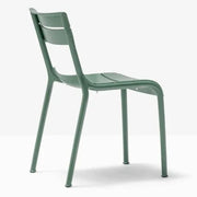 Groene design stoel Pedrali Souvenir zonder armleuningen, modern kantoormeubilair
