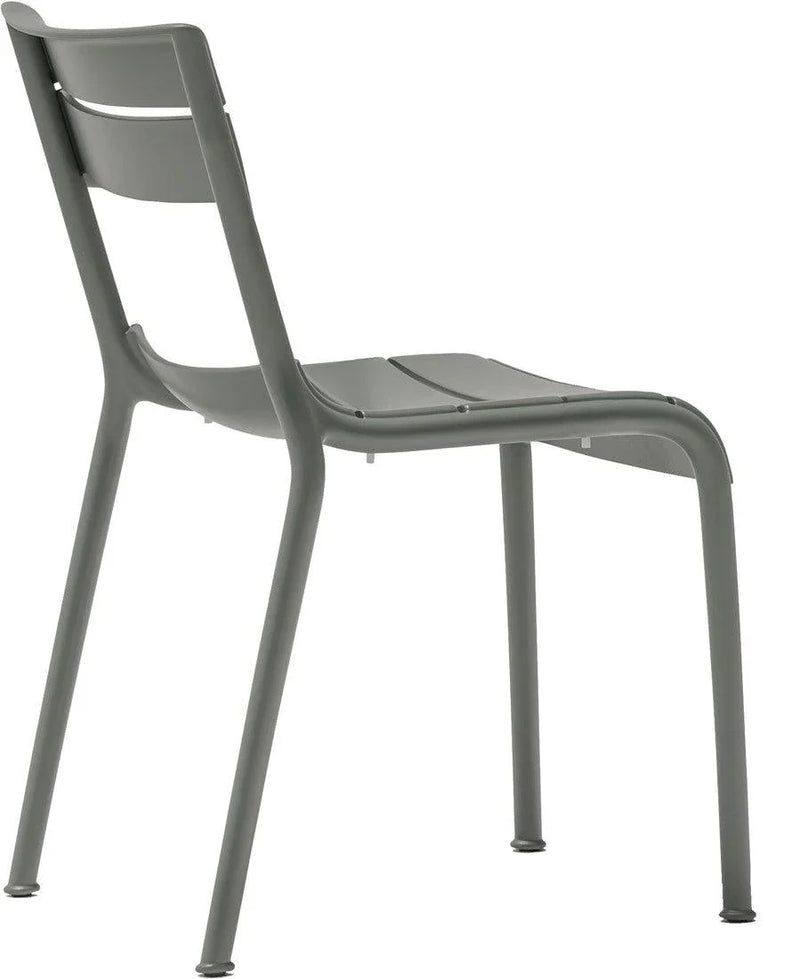 Grijze design stoel Pedrali Souvenir zonder armleuningen, modern kantoormeubilair