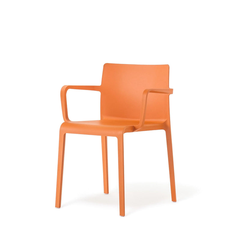 Oranje design bureaustoel met armleuningen, moderne kantoorstoel bij Kantoormeubels.online