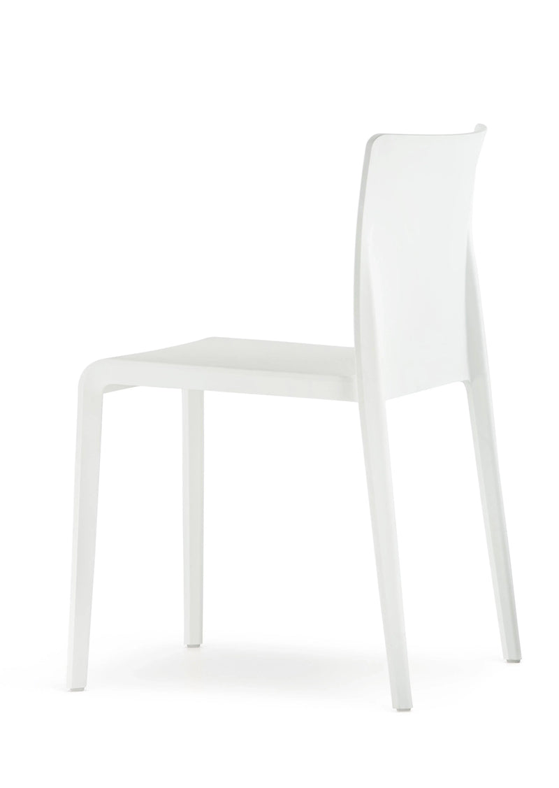Witte design kantoorstoel Volt zonder armleuningen, modern en minimalistisch, kantoormeubels