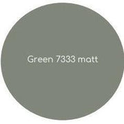 Groene matte kleurstaal Green 7333 voor kantoormeubilair, design en interieurinrichting.