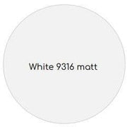 Witte matte tafelbladkleur White 9316 voor design kantoormeubilair, kantoortafels
