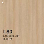 Houtstructuur staal L83 Lindberg oak R20021, lichte eikenhout look voor kantoormeubels