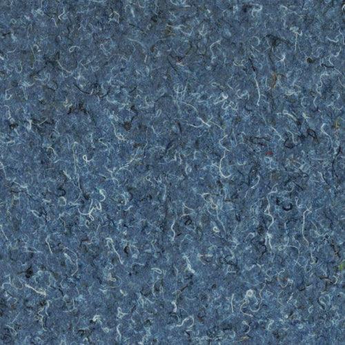 Detail van blauw viltmateriaal, gebruikt voor design kantoormeubilair bij KANTOORMEUBELS.ONLINE.