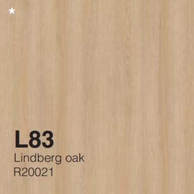 Houtdecor Lindberg oak L83 R20021, lichte eikenhout uitstraling voor kantoormeubels.