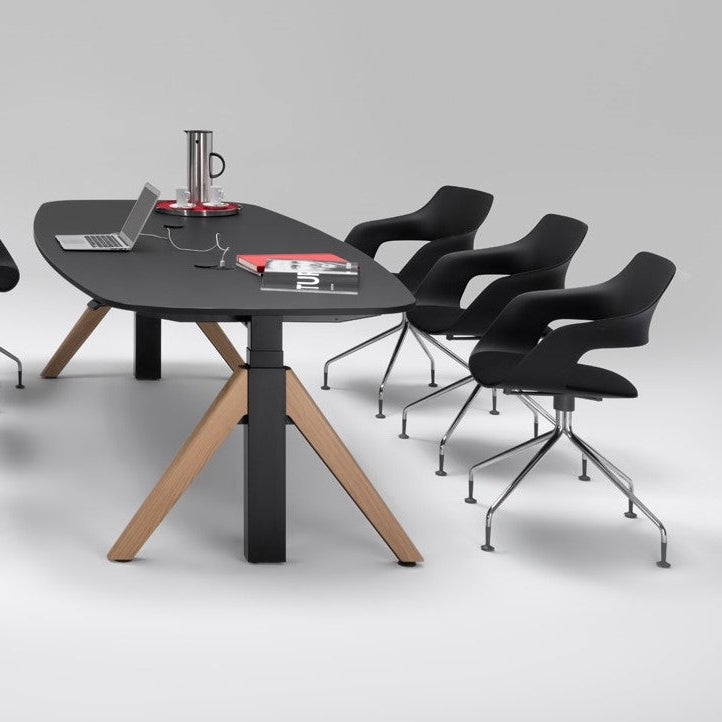 WINEA FLOW vergadertafel A-poot / vaste hoogte