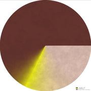 Rond vloerkleed FELLO, 200cm met bruin, beige en geel design, modern kantoormeubilair