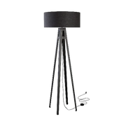 Design vloerlamp Spoinq June met zwarte driepotige standaard, kantoormeubilair online