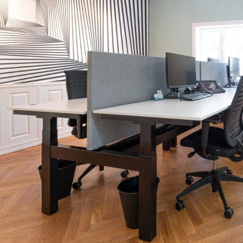 Voortman Hi-Tee zit-sta DUO bureau (compleet) - KANTOORMEUBELS.ONLINE