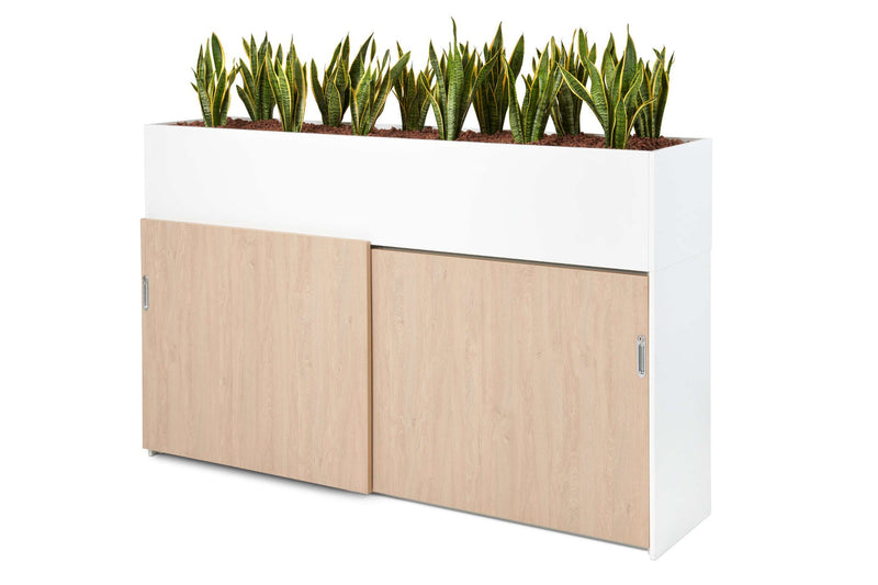 Voortman, Sound and Vision, Sound & Vision, akoestische kast, schuifdeurkast, ruimteverdeler, opbergkast kantoor, akoestische ruimteverdeler, archiefkast, plantenbak kast, stalen kast, houtdecor kast, softclose kast, kantoorinrichting, projectinrichting