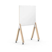 Mobiel whiteboard met houten poten, design kantoormeubel voor werkplek of vergaderruimte