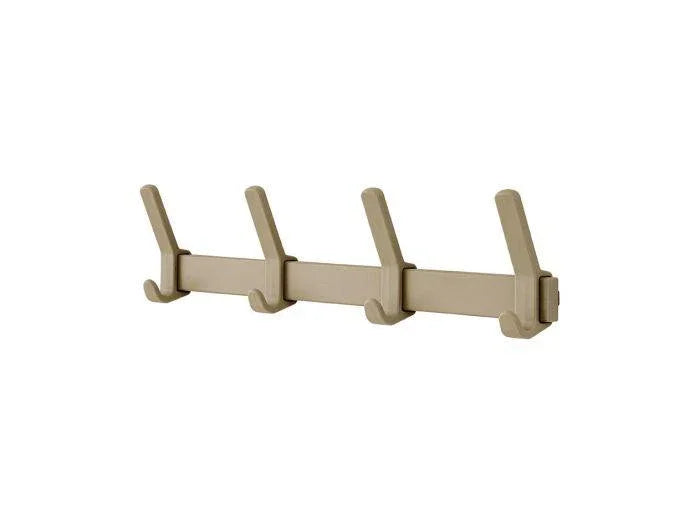 Beige wandkapstok met vier haken, modern design kantoormeubilair voor werkplek