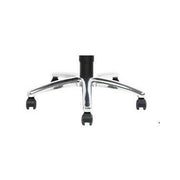 Chroom voetkruis met wielen van ergonomische werkstoel 9631, kantoormeubilair online